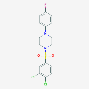 1-(3,4-Dichlorophenyl)sulfonyl-4-(4-fluorophenyl)piperazine