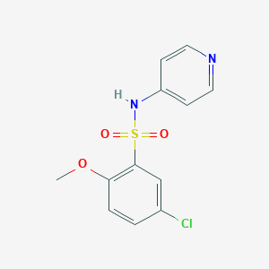 5-chloro-2-methoxy-N-pyridin-4-ylbenzenesulfonamide