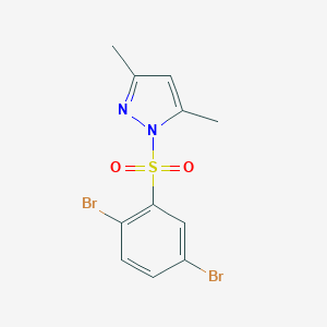 1-(2,5-Dibromophenyl)sulfonyl-3,5-dimethylpyrazole