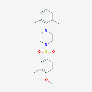 1-(2,6-Dimethylphenyl)-4-[(4-methoxy-3-methylphenyl)sulfonyl]piperazine