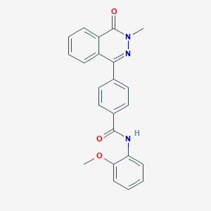 molecular formula C23H19N3O3 B3518809 N-(2-methoxyphenyl)-4-(3-methyl-4-oxo-3,4-dihydro-1-phthalazinyl)benzamide 