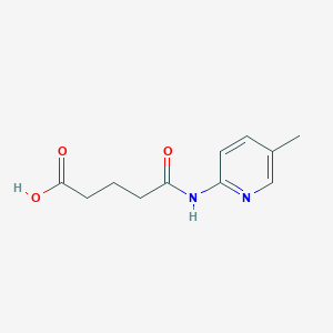 molecular formula C11H14N2O3 B3519362 5-[(5-methyl-2-pyridinyl)amino]-5-oxopentanoic acid 