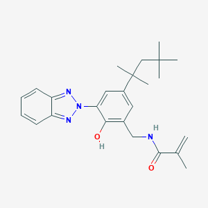 N-{[3-(2H-Benzotriazol-2-yl)-2-hydroxy-5-(2,4,4-trimethylpentan-2-yl)phenyl]methyl}-2-methylprop-2-enamide
