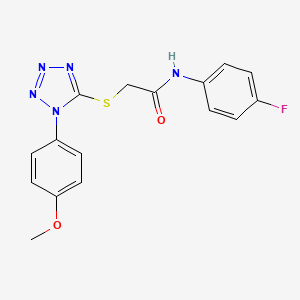 molecular formula C16H14FN5O2S B3519421 N-(4-fluorophenyl)-2-{[1-(4-methoxyphenyl)-1H-tetrazol-5-yl]sulfanyl}acetamide CAS No. 634172-01-3