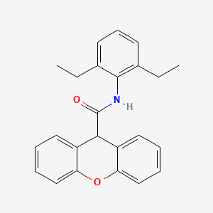 molecular formula C24H23NO2 B3519465 N-(2,6-diethylphenyl)-9H-xanthene-9-carboxamide 