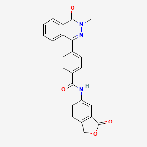 molecular formula C24H17N3O4 B3520249 4-(3-methyl-4-oxo-3,4-dihydro-1-phthalazinyl)-N-(3-oxo-1,3-dihydro-2-benzofuran-5-yl)benzamide 