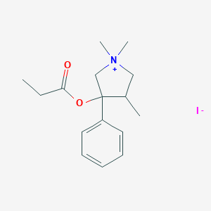 3-Hydroxy-3-phenyl-1,1,4-trimethylpyrrolidinium iodide propionate