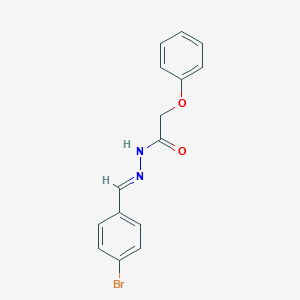 molecular formula C15H13BrN2O2 B352163 N'-(4-bromobenzylidene)-2-phenoxyacetohydrazide CAS No. 328904-43-4