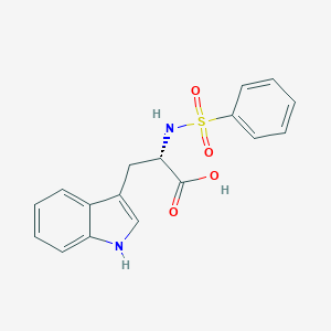 molecular formula C17H16N2O4S B352183 N-(phenylsulfonyl)-L-tryptophan CAS No. 149586-34-5