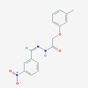 molecular formula C16H15N3O4 B352253 2-(3-methylphenoxy)-N'-(3-nitrobenzylidene)acetohydrazide CAS No. 94460-36-3