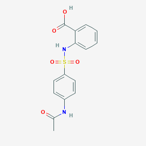 molecular formula C15H14N2O5S B352259 2-[(4-acetamidophenyl)sulfonylamino]benzoic Acid CAS No. 352560-96-4