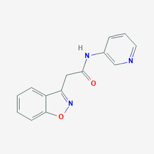 molecular formula C14H11N3O2 B352277 2-(1,2-benzoxazol-3-yl)-N-pyridin-3-ylacetamide CAS No. 950333-98-9