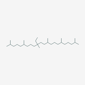 molecular formula C30H62 B035239 10-Ethyl-2,6,10,13,17,21-hexamethyl-docosane CAS No. 100664-65-1