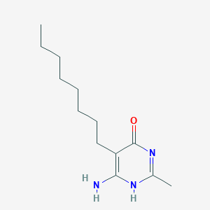 4-Pyrimidinol, 6-amino-2-methyl-5-octyl-