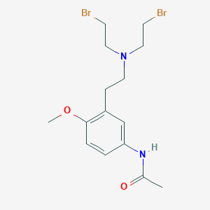 Acetanilide, 3'-(2-(bis(2-bromoethyl)amino)ethyl)-4'-methoxy-