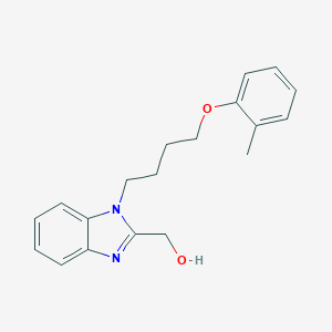 molecular formula C19H22N2O2 B352499 (1-(4-(o-tolyloxy)butyl)-1H-benzo[d]imidazol-2-yl)methanol CAS No. 799266-61-8