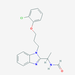 molecular formula C19H20ClN3O2 B352581 N-({1-[3-(2-chlorophenoxy)propyl]benzimidazol-2-yl}ethyl)carboxamide CAS No. 939287-03-3