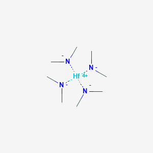 molecular formula C8H24HfN4 B035259 Hafnium, tetrakis(dimethylamino)- CAS No. 19782-68-4