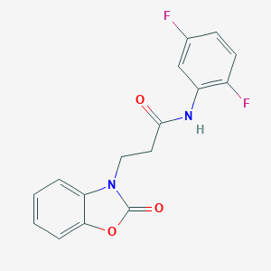 B352666 N-(2,5-difluorophenyl)-3-(2-oxo-1,3-benzoxazol-3(2H)-yl)propanamide CAS No. 851989-32-7