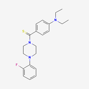 molecular formula C21H26FN3S B3527061 N,N-diethyl-4-{[4-(2-fluorophenyl)-1-piperazinyl]carbonothioyl}aniline 