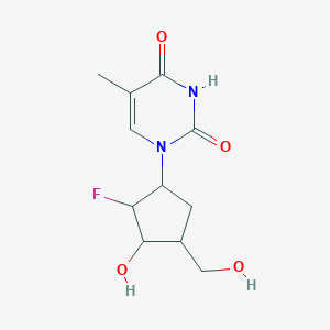 1-[2-Fluoro-3-hydroxy-4-(hydroxymethyl)cyclopentyl]-5-methylpyrimidine-2,4-dione