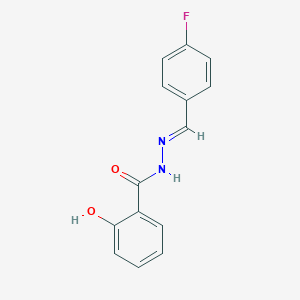 molecular formula C14H11FN2O2 B352722 N'-(4-fluorobenzylidene)-2-hydroxybenzohydrazide CAS No. 896124-16-6