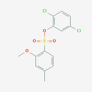 molecular formula C14H12Cl2O4S B352756 2,5-Dichlorophenyl 2-methoxy-4-methylbenzenesulfonate CAS No. 692773-66-3