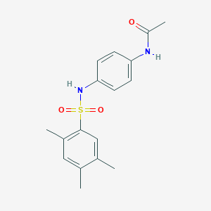 molecular formula C17H20N2O3S B352763 N-[4-(2,4,5-trimethylbenzenesulfonamido)phenyl]acetamide CAS No. 889778-80-7