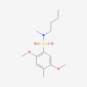 B352816 N-butyl-2,5-dimethoxy-N,4-dimethylbenzenesulfonamide CAS No. 929492-77-3