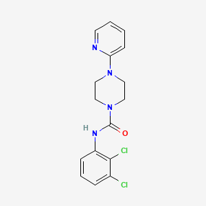 molecular formula C16H16Cl2N4O B3528254 N~1~-(2,3-DICHLOROPHENYL)-4-(2-PYRIDYL)TETRAHYDRO-1(2H)-PYRAZINECARBOXAMIDE 