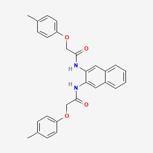 molecular formula C28H26N2O4 B3528278 N,N'-2,3-naphthalenediylbis[2-(4-methylphenoxy)acetamide] 