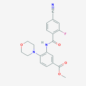 Methyl 3-[(4-cyano-2-fluorobenzoyl)amino]-4-(4-morpholinyl)benzoate