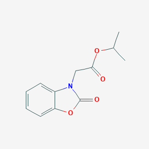 molecular formula C12H13NO4 B352863 isopropyl (2-oxo-1,3-benzoxazol-3(2H)-yl)acetate CAS No. 633298-55-2