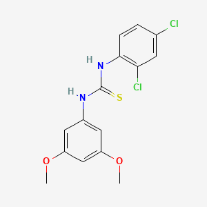 molecular formula C15H14Cl2N2O2S B3528724 N-(2,4-dichlorophenyl)-N'-(3,5-dimethoxyphenyl)thiourea 