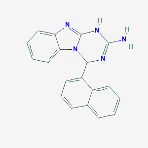 13-(Naphthalen-1-yl)-1,8,10,12-tetraazatricyclo[7.4.0.0^{2,7}]trideca-2,4,6,8,11-pentaen-11-amine