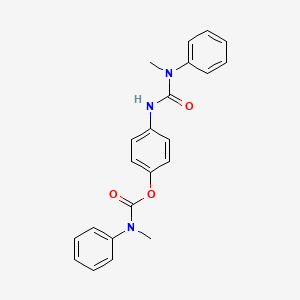 molecular formula C22H21N3O3 B3528831 [4-[[methyl(phenyl)carbamoyl]amino]phenyl] N-methyl-N-phenylcarbamate 