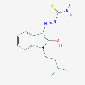 (2Z)-2-[1-(3-methylbutyl)-2-oxo-1,2-dihydro-3H-indol-3-ylidene]hydrazinecarbothioamide