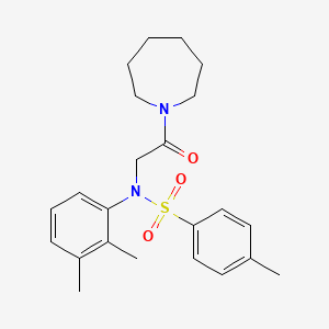 molecular formula C23H30N2O3S B3528949 N-[2-(azepan-1-yl)-2-oxoethyl]-N-(2,3-dimethylphenyl)-4-methylbenzenesulfonamide 