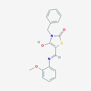 3-Benzyl-5-[(2-methoxyanilino)methylene]-1,3-thiazolidine-2,4-dione