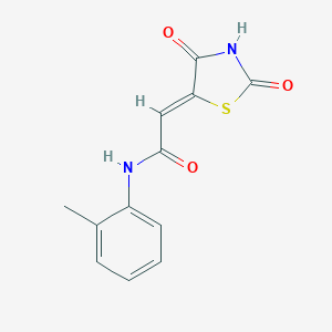 2-(2,4-dioxo-1,3-thiazolidin-5-ylidene)-N-(2-methylphenyl)acetamide