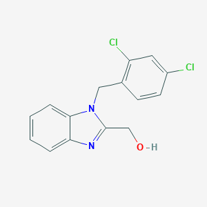 molecular formula C15H12Cl2N2O B352914 [1-(2,4-dichlorobenzyl)-1H-benzimidazol-2-yl]methanol CAS No. 500149-05-3