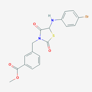 Methyl 3-({5-[(4-bromophenyl)amino]-2,4-dioxo-1,3-thiazolidin-3-yl}methyl)benzoate