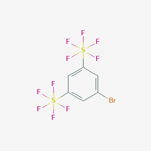 molecular formula C6H3BrF10S2 B035294 3,5-Bis(pentafluorothio)bromobenzene CAS No. 432028-10-9