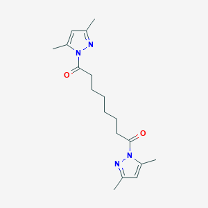 molecular formula C18H26N4O2 B352950 1,8-Bis(3,5-dimethylpyrazol-1-yl)octane-1,8-dione CAS No. 93991-15-2