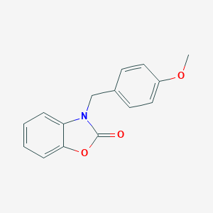 molecular formula C15H13NO3 B352951 3-[(4-Methoxyphenyl)methyl]-1,3-benzoxazol-2-one CAS No. 609335-13-9