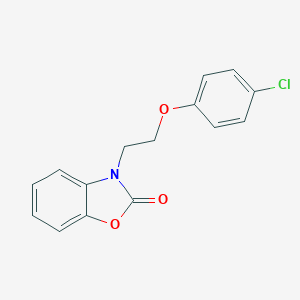 molecular formula C15H12ClNO3 B352960 3-(2-(4-chlorophenoxy)ethyl)benzo[d]oxazol-2(3H)-one CAS No. 609335-23-1