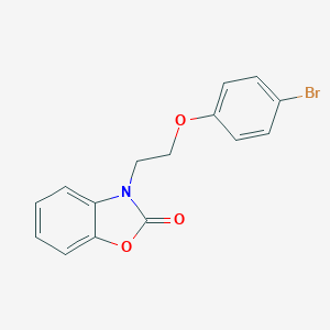 molecular formula C15H12BrNO3 B352962 3-[2-(4-bromophenoxy)ethyl]-1,3-benzoxazol-2(3H)-one CAS No. 609335-24-2