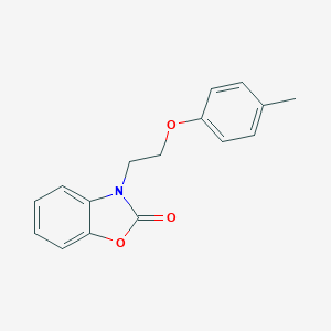 molecular formula C16H15NO3 B352963 3-[2-(4-methylphenoxy)ethyl]-1,3-benzoxazol-2(3H)-one CAS No. 609335-26-4