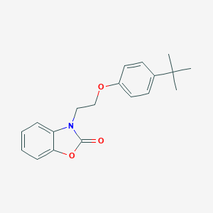 molecular formula C19H21NO3 B352964 3-[2-(4-tert-butylphenoxy)ethyl]-1,3-benzoxazol-2(3H)-one CAS No. 609335-25-3