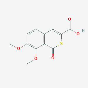 molecular formula C12H10O5S B352983 7,8-二甲氧基-1-氧代-1H-异硫色烯-3-羧酸 CAS No. 412336-00-6